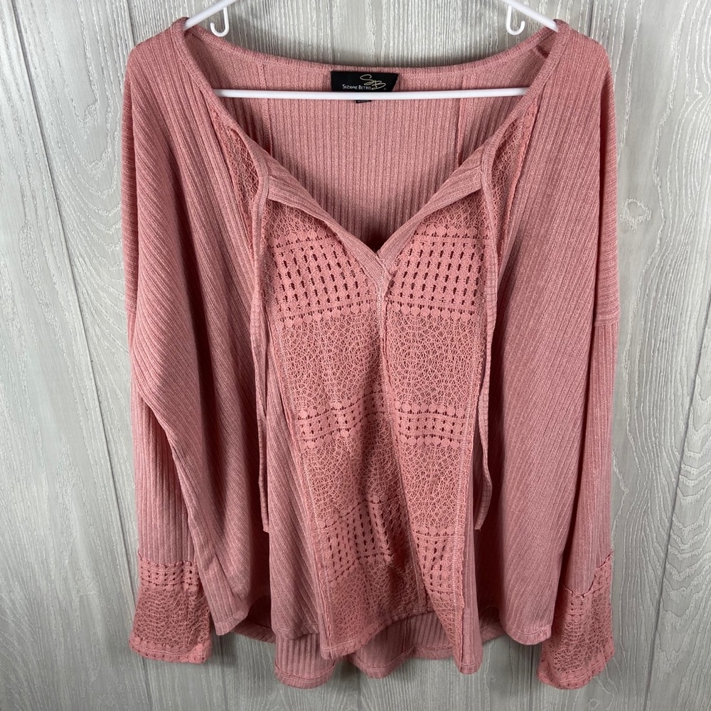 Suzanne Betro Hobo Chic Blouse Size 2X